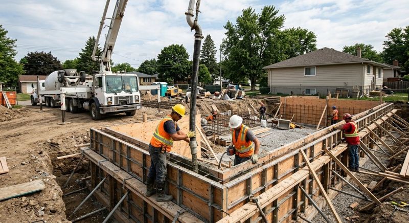 Basement Concrete Pouring in Fort Worth, TX