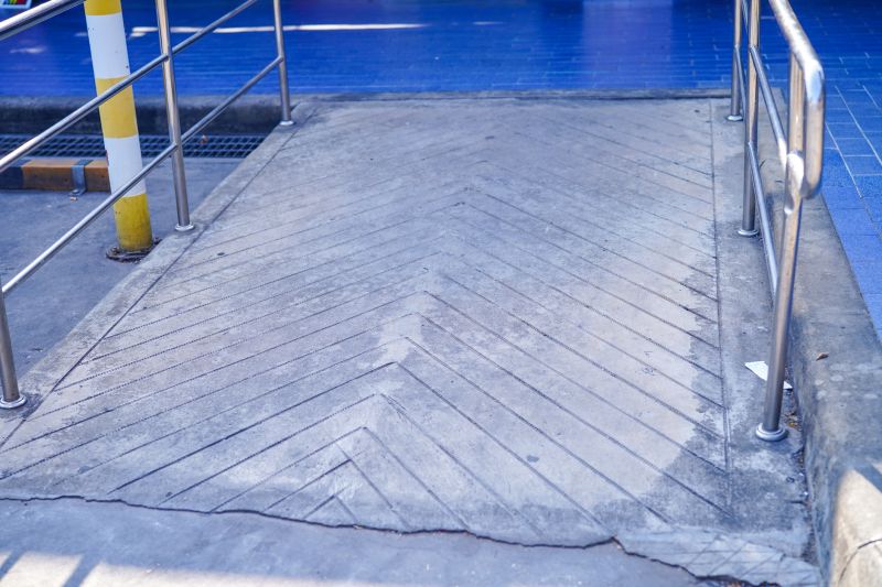 Finished Concrete Ramp in Good Weather